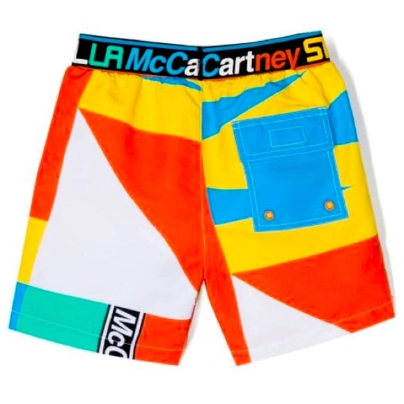 Stella McCartney Colour-Block Boys' Printed Swim Trunks Size: 12 - Picture 2 of 5